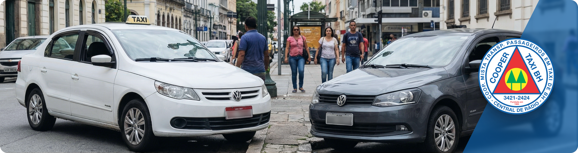 táxi ou carro próprio